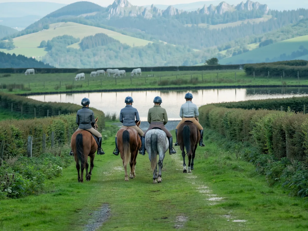 Balade à cheval dans l'Ain, autour de Rancé