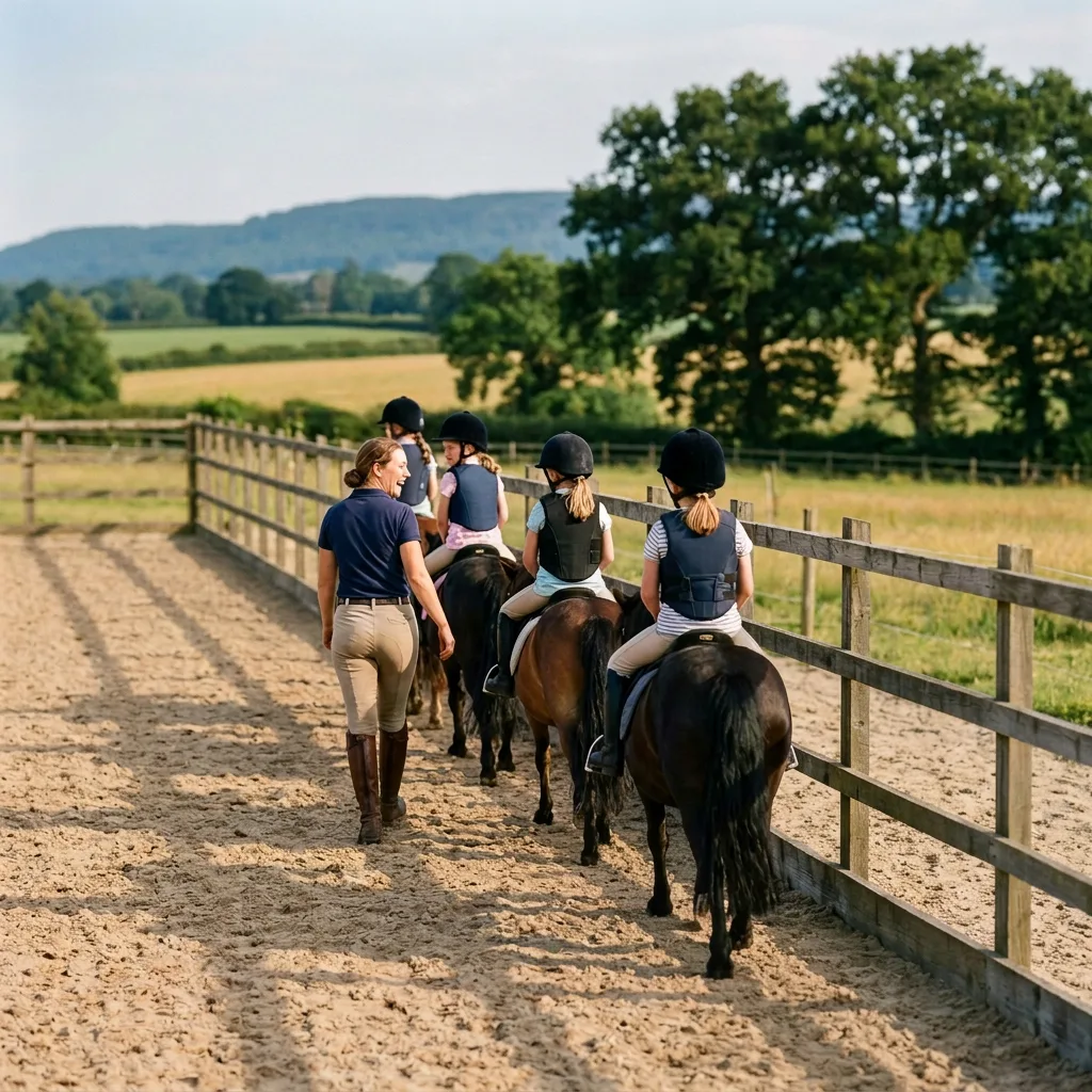 Cours de poney à Rancé, Ain